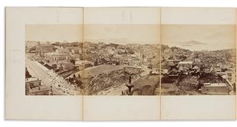 EADWEARD MUYBRIDGE (1830-1904) Panorama of San Francisco from California St. Hill. 1877.